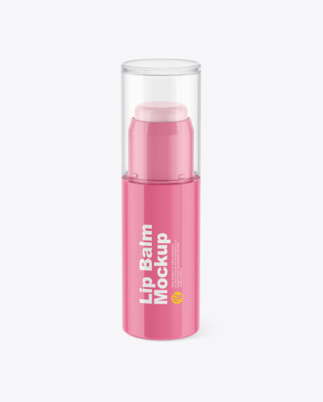Glossy Lip Balm Mockup