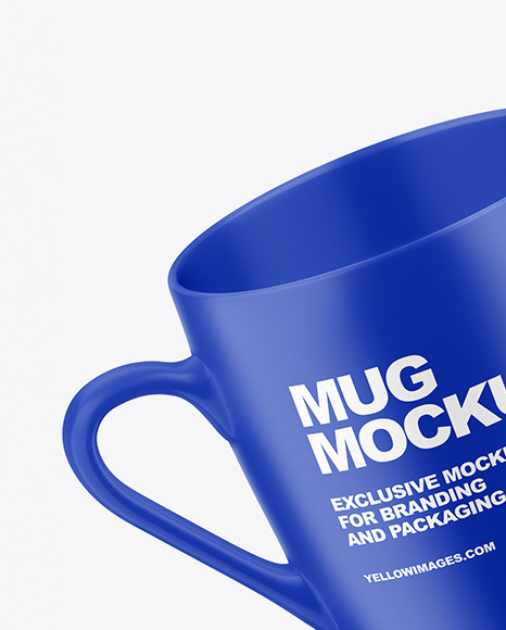 Two Matte Mugs Mockup PSD #2
