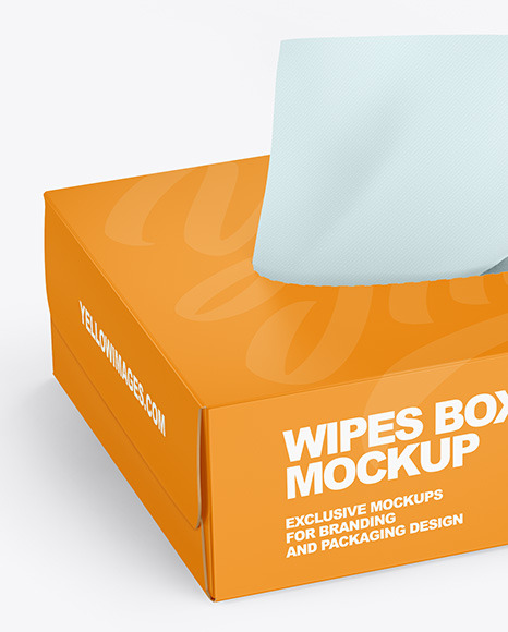 Paper Box w  Wipes Mockup PSD #2