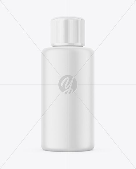 Matte Plastic Bottle Mockup amber 9171
