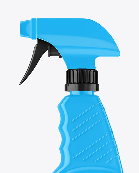 Glossy Spray Bottle Mockup PSD #2