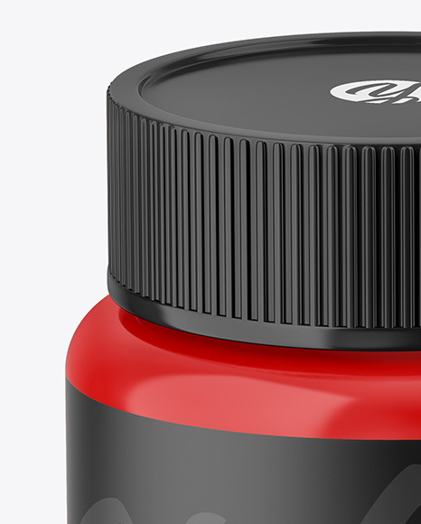 Glossy Pills Jar Mockup PSD #2