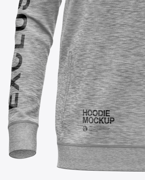 Melange Hoodie Mockup cuff 139