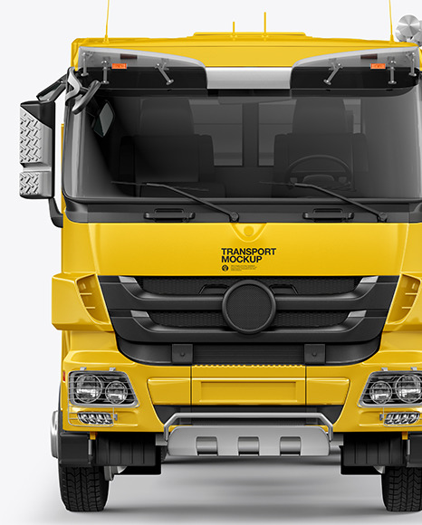 Tipper Truck Mockup - Front View