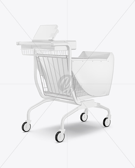 Shopping Smart Cart Mockup PSD #3