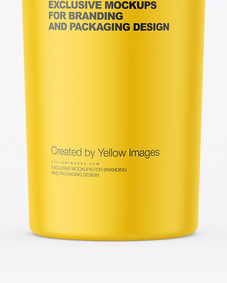 Matte Plastic Bottle Mockup gel 9115