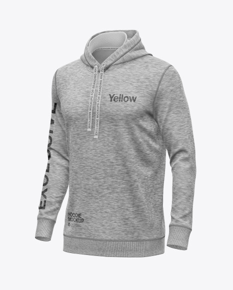 Melange Hoodie Mockup