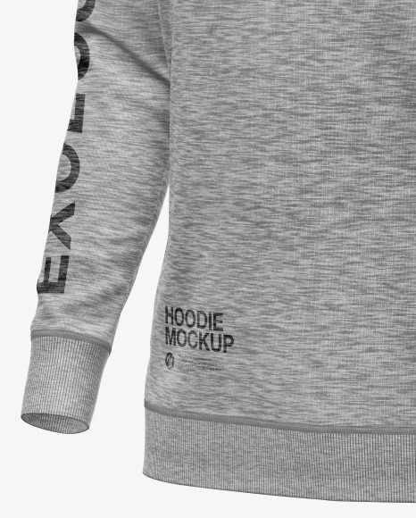 Melange Hoodie Mockup cuff 133