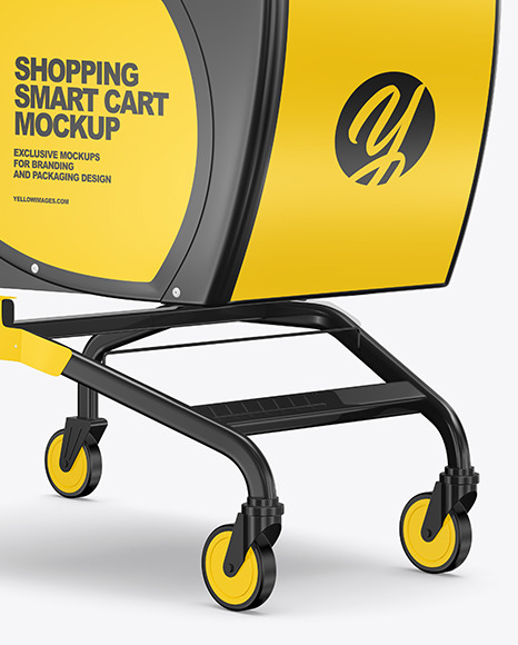 Shopping Smart Cart Mockup PSD #1
