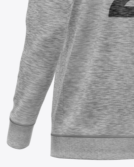 Melange Hoodie Mockup cuff 127
