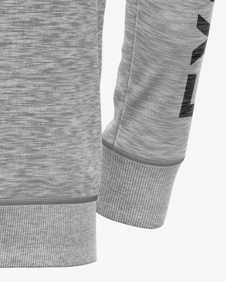 Melange Hoodie Mockup garment 129