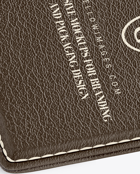 Leather Card Holder Mockup brand 1398