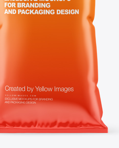 Glossy Plastic Bag Mockup PSD #1