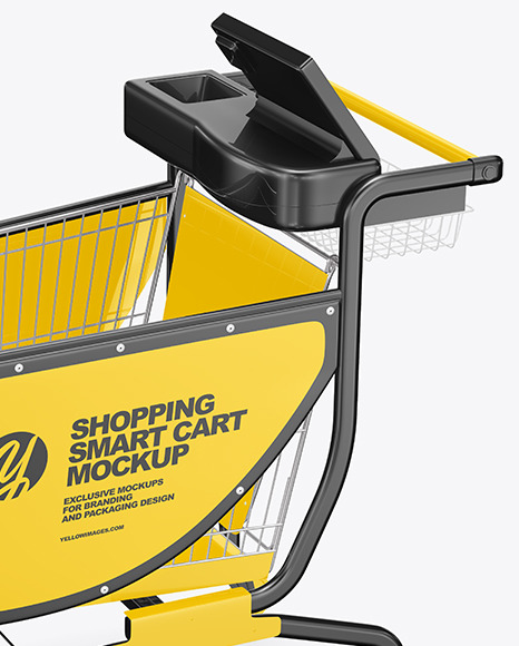 Shopping Smart Cart Mockup PSD #2