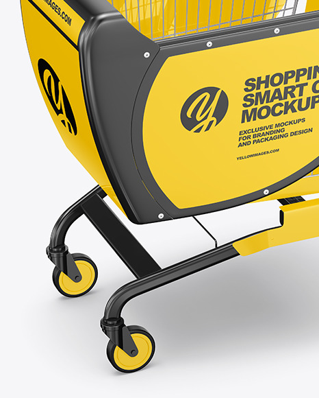 Shopping Smart Cart Mockup PSD #1
