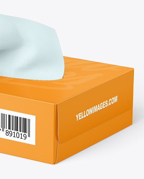 Paper Box w  Wipes Mockup PSD #1