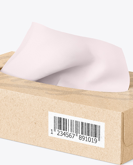 Kraft Paper Box w  Wipes Mockup PSD #6