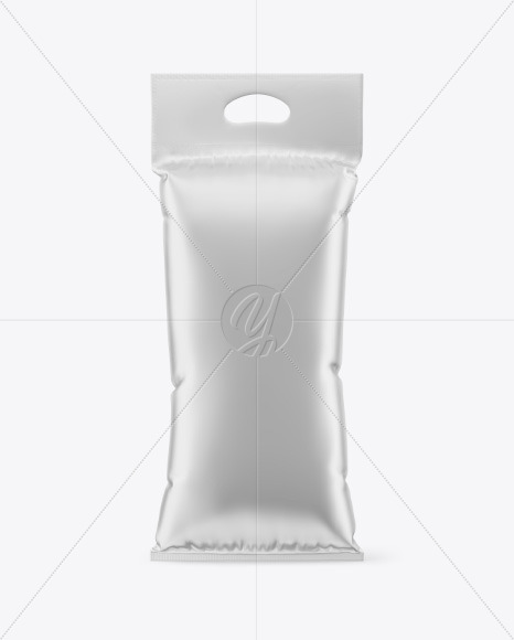 Metallic Plastic Bag Mockup PSD #3