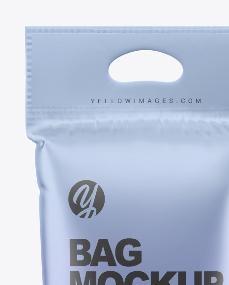 Metallic Plastic Bag Mockup PSD #2