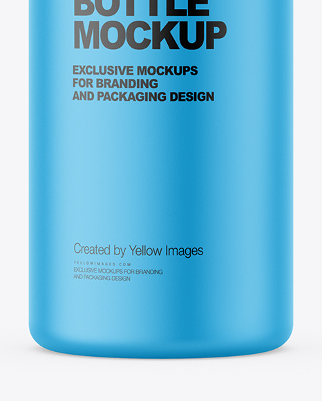 Matte Plastic Bottle Mockup conditioner 7025