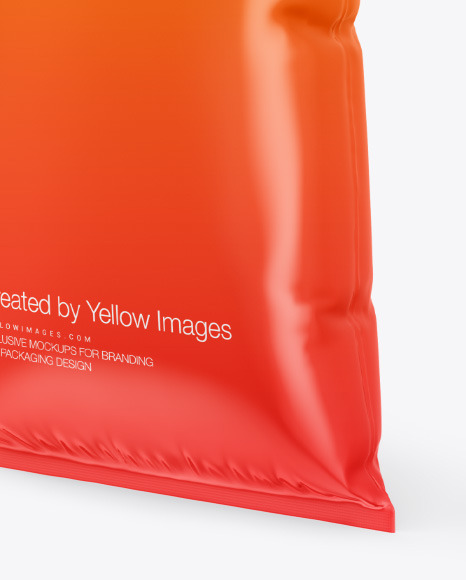 Glossy Plastic Bag Mockup PSD #1
