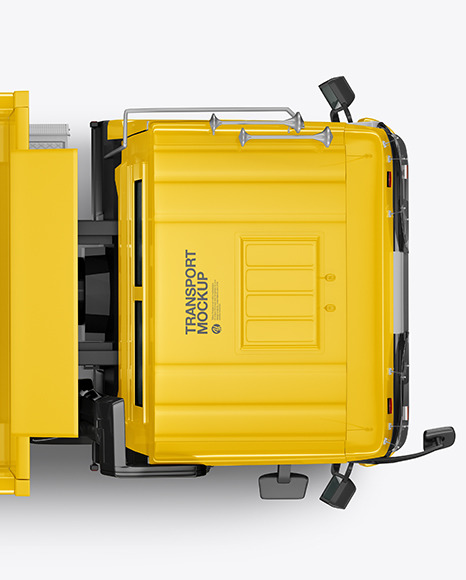 Tipper Truck Mockup - Top View dumper 512