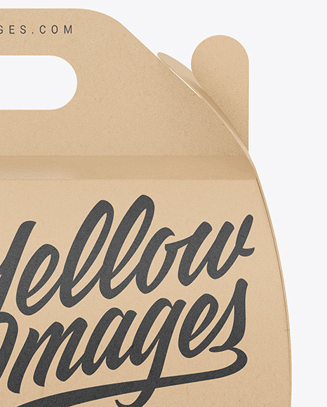 Kraft Paper Box w  Handle Mockup PSD #1