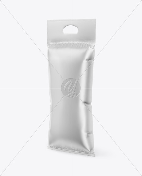 Metallic Plastic Bag Mockup PSD #3