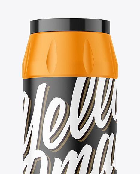 Plastic Dishwash Powder Bottle Mockup PSD #2