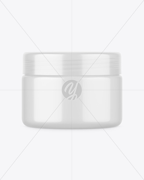 Plastic Cosmetic Jar Mockup PSD #1