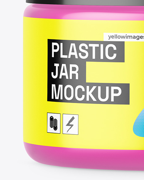 Plastic Cosmetic Jar Mockup PSD #4