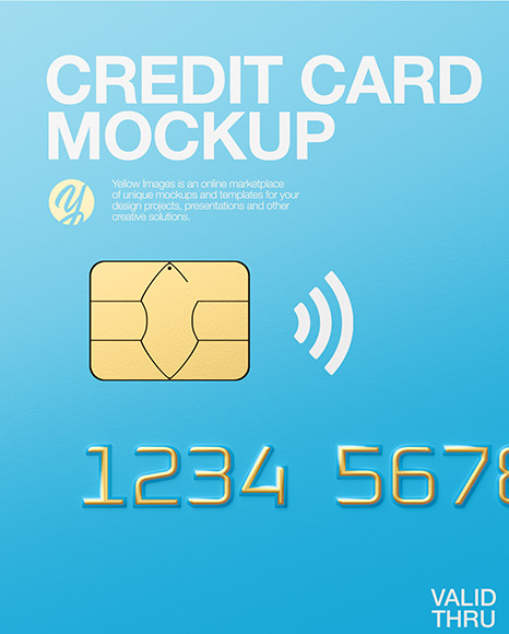 Credit Card Mockup PSD #3