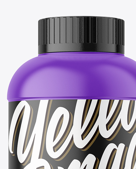 Matte Plastic Powder Bottle Mockup PSD #2