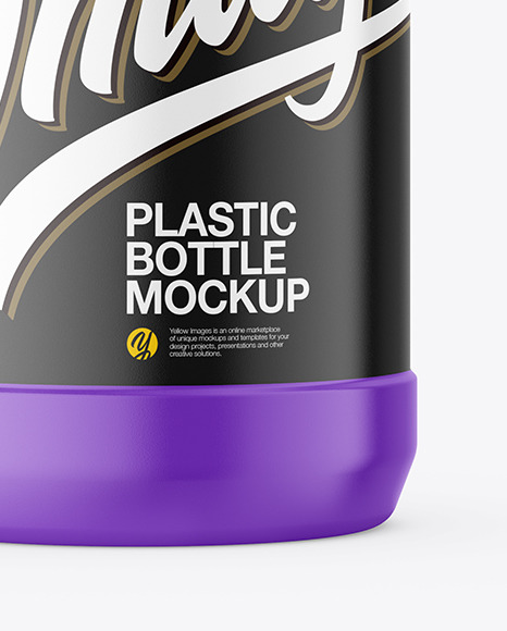 Matte Plastic Powder Bottle Mockup PSD #1