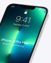 Two iPhones 13 Pro Max Silver Mockups