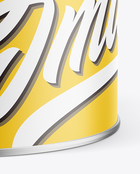 Matte Tin Can with Plastic Cap Mockup coffee 6887