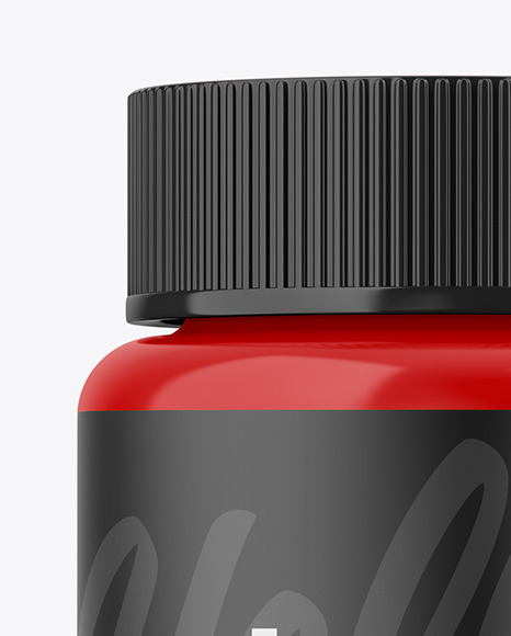 Glossy Pills Jar Mockup PSD #2