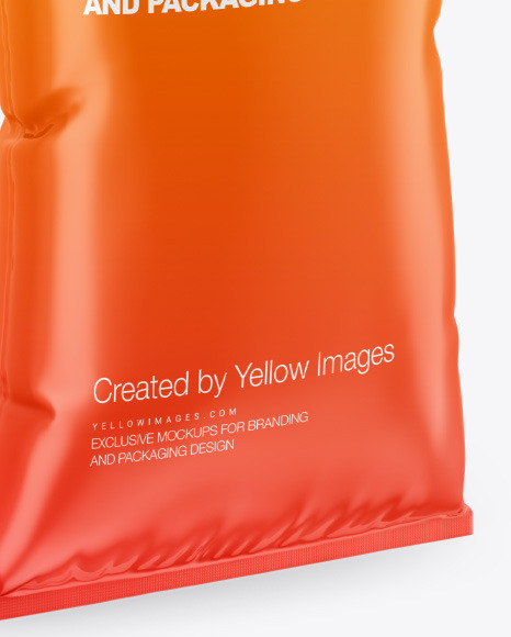 Glossy Plastic Bag Mockup PSD #1