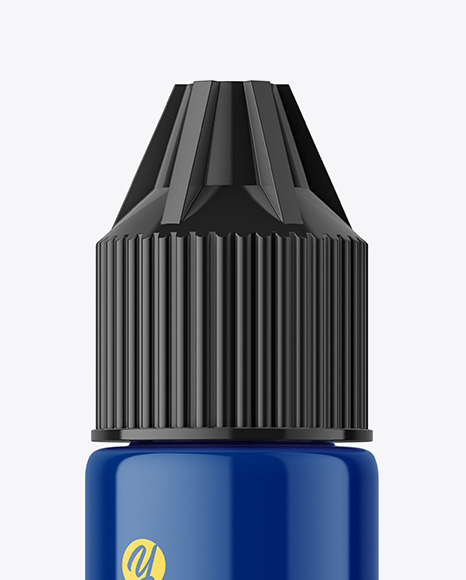 Glossy Dropper Bottle Mockup PSD #2