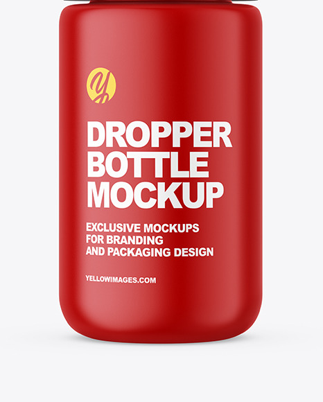 Matte Dropper Bottle Mockup PSD #1