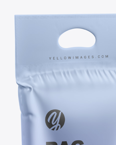Metallic Plastic Bag Mockup PSD #2