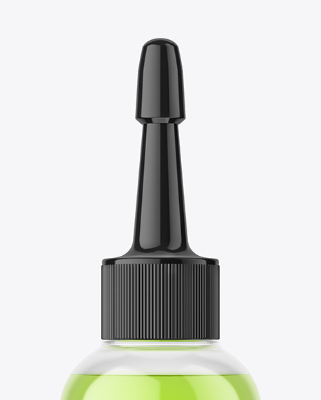 Clear Dropper Bottle Mockup PSD #1