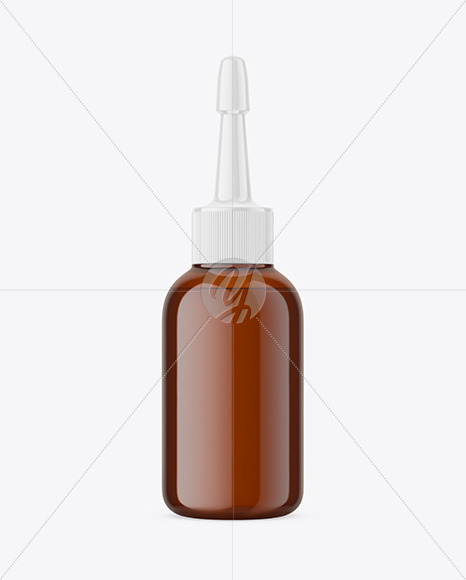 Amber Dropper Bottle Mockup PSD #3