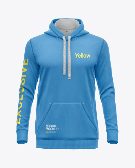 Hoodie w/pocket Mockup