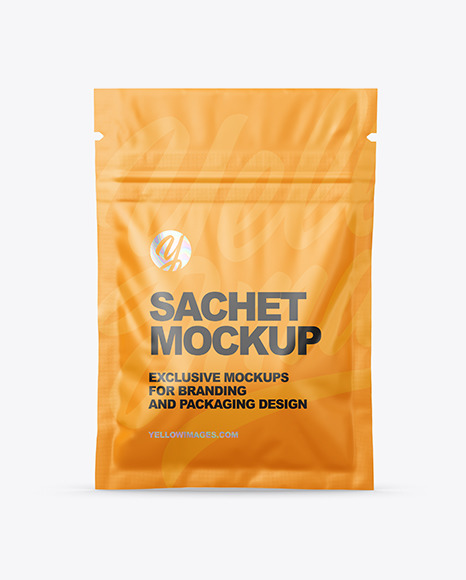 Matte Sachet Mockup PSD #2