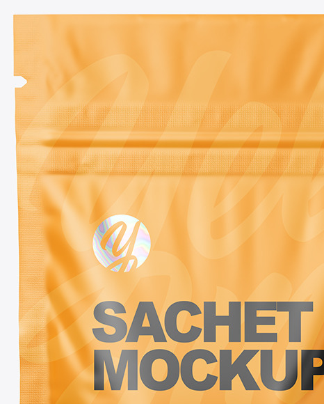 Matte Sachet Mockup PSD #3