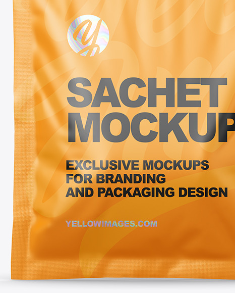 Matte Sachet Mockup PSD #4