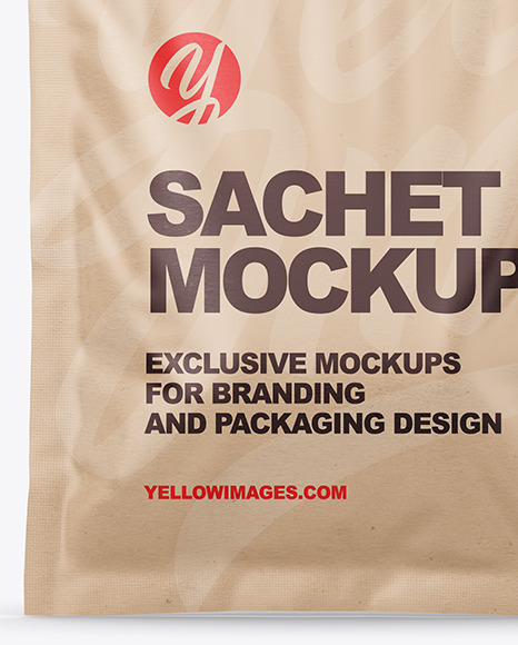 Kraft Sachet Mockup PSD #1