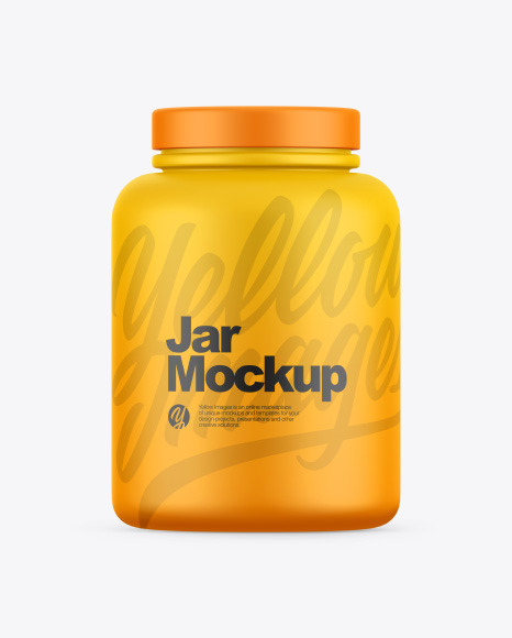 Matte Jar Mockup PSD #2