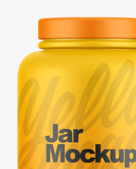 Matte Jar Mockup PSD #3